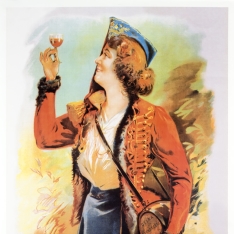 Reproducción de cartel publicitario de "Le vin desiles"
