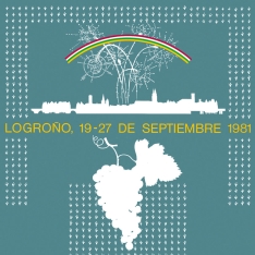 Cartel anunciador de la XXV Fiesta de la Vendimia Riojana (Logroño)