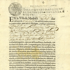 Escrituras de obligación - 1699, octubre, 2. Madrid