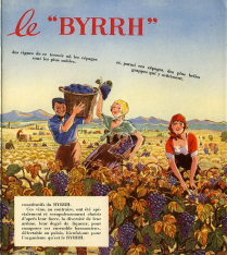 Cuaderno publicitario del aperitivo a base de vino aromatizado, Bhyrrh. [1950]
