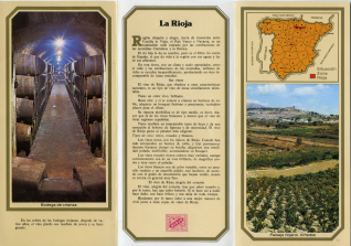 Folleto informativo del Consejo Regulador de la Denominación de Origen de Rioja. 1975