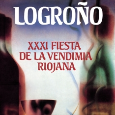 Cartel anunciador de la XXXI Fiesta de la Vendimia Riojana (Logroño)