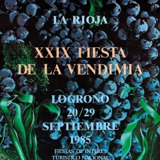 Cartel anunciador de la XXIX Fiesta de la Vendimia Riojana (Logroño)
