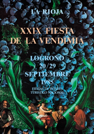 Cartel anunciador de la XXIX Fiesta de la Vendimia Riojana (Logroño)
