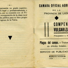Compendio vulgarizador sobre las plagas del campo. Tratamientos en árboles frutales. 1937