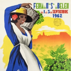 Cartel anunciador de la VII Feria del Vino y de Ntra. Sra. de Belén (Montilla)