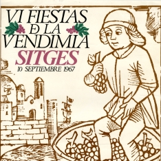 Cartel de la VI Fiestas de la Vendimia de Sitges