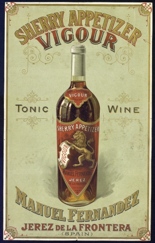 Cartel publicitario de Manuel Fernández - Tonic wine