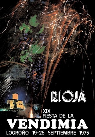 Cartel anunciador de la XIX Fiesta de la Vendimia Riojana (Logroño)