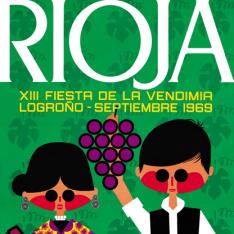 Cartel anunciador de la XIII Fiesta de la Vendimia Riojana (Logroño)