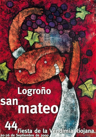 Cartel anunciador de la XLIV Fiesta de la Vendimia Riojana (Logroño)