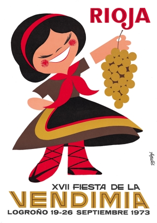 Cartel anunciador de la XVII Fiesta de la Vendimia Riojana (Logroño)