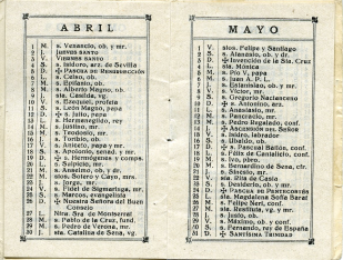 Almanaque para 1942. Bodegas Las Fuentes, S.A. Calatayud