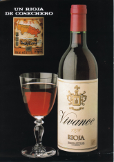 Anuncio publicitario de vino de Rioja Vivanco, "un Rioja de cosechero"