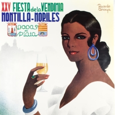 Cartel anunciador de la Fiesta de la Vendimia Montilla-Moriles