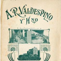 Listado de precios. Bodega A.R. Valdespino y Hno. Jerez de la Frontera. 1921