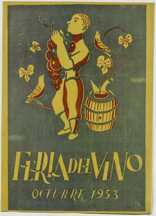 Cartel anunciador de la Feria del vino