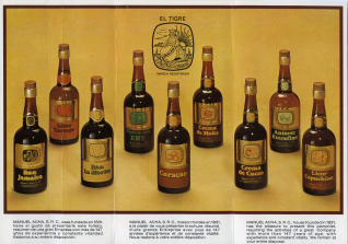 Catálogo de bebidas. Manuel Acha. Amurrio-Álava. 1979